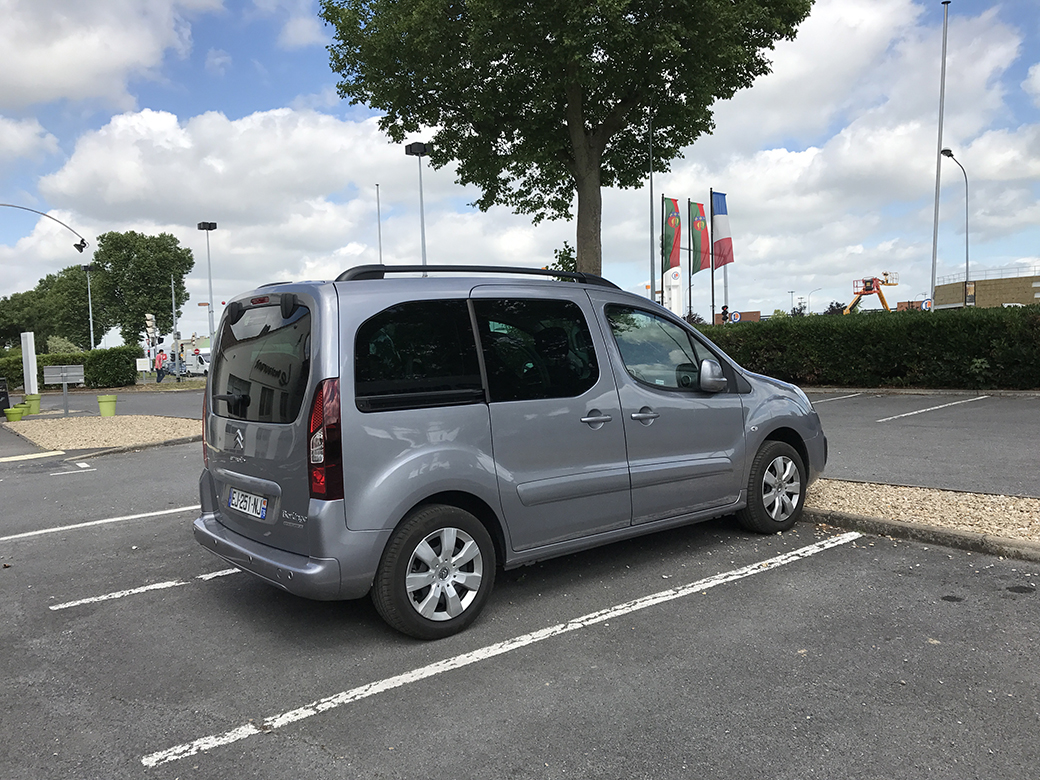 Our rental car - a Citroën Berlingo